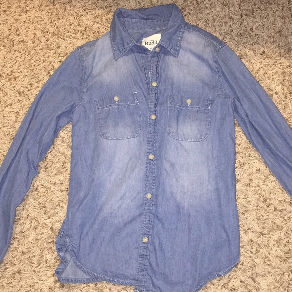 Denim button up
